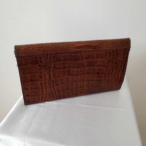 Vintage 70s Genuine leather Mini Bag with Strap made in Italie - Picture 2 of 9